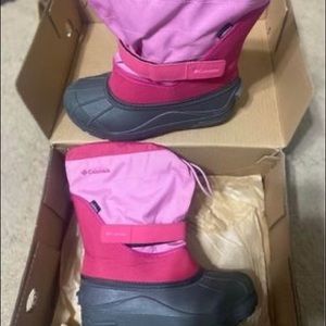 Kids Columbia Snow Boot Pink/Gray
